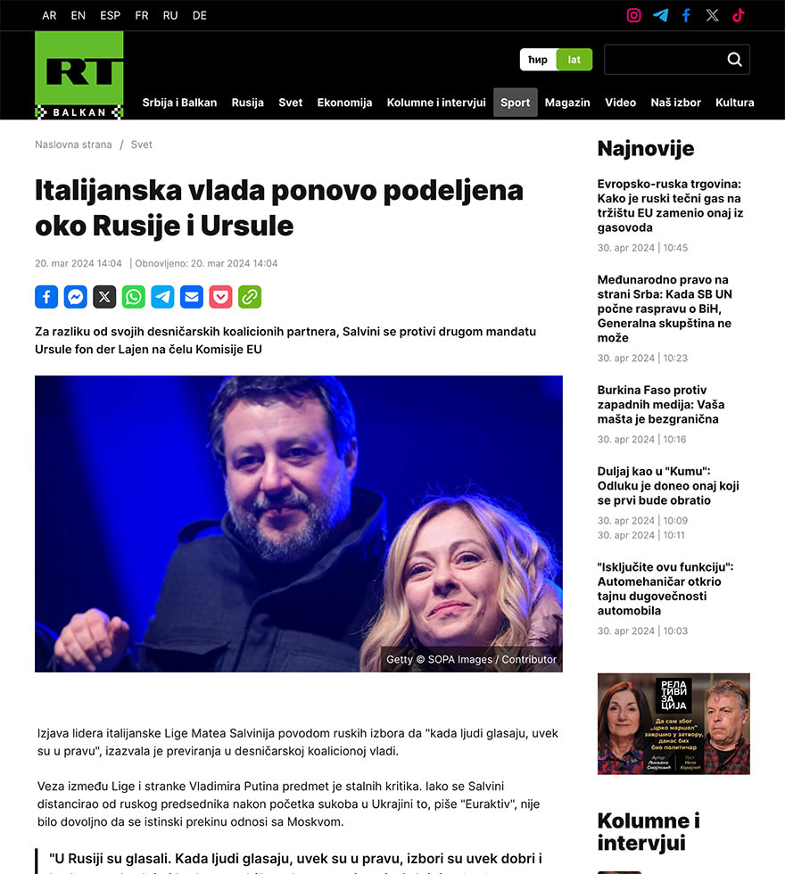 Politics: Giorgia Meloni, Matteo Salvini - ph. Davide Di Lalla