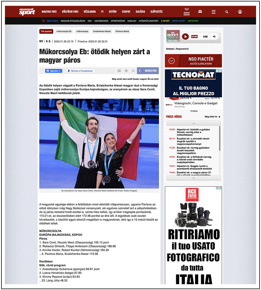 Nemzeti Sport.ru - ISU Grand Prix Final Torino - ph. Davide Di Lalla
