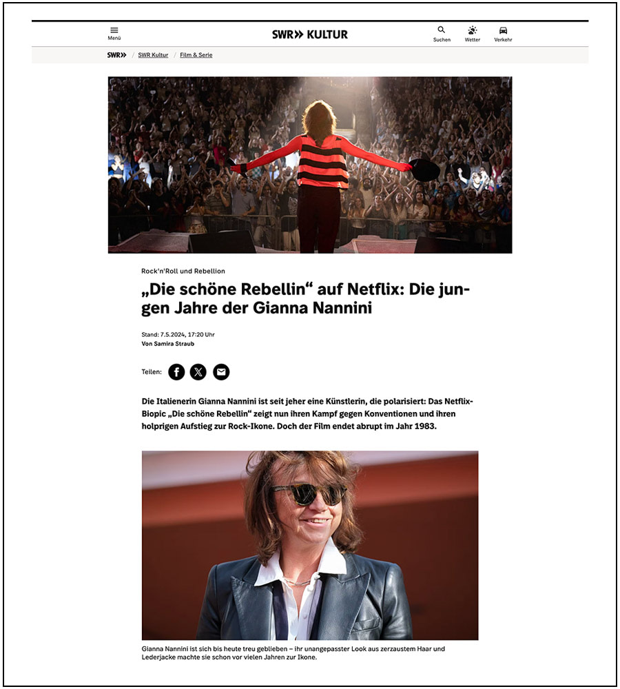 Netflix, Festival del cinema Roma: Gianna Nannini - ph. Elena Vizzoca