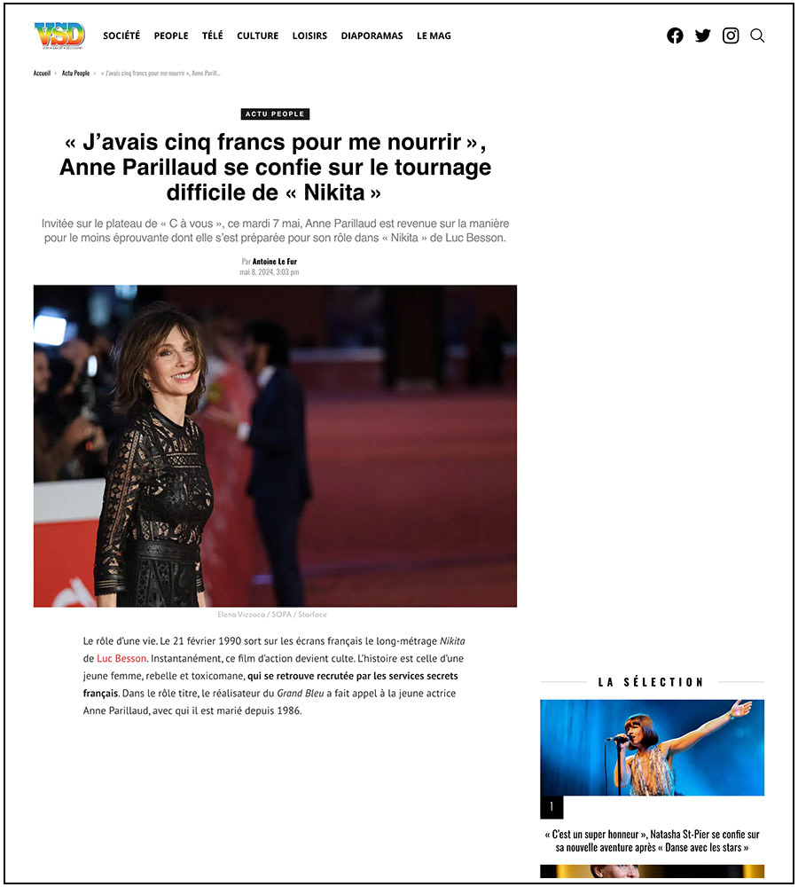 Festival del cinema Roma: Anne Parillaud - ph. Elena Vizzoca