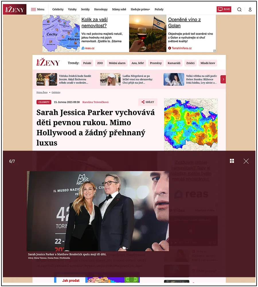 Zeny- Sara Jessica Parker and Matthew Broderick - ph. Elena Vizzoca