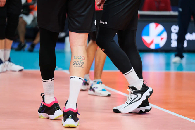 György Grozer of Germany during the Final Round Day 5 of the Men’s CEV Eurovolley 2023 between Estonia and Switzerland in Ancona (Italy). (ph. Davide Di Lalla ©Unicode Images)