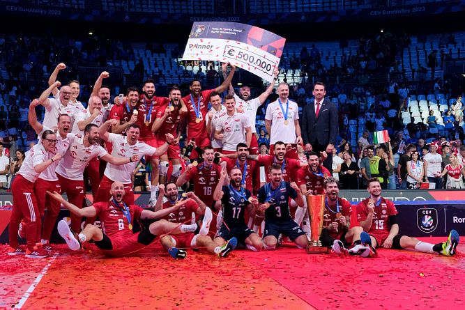 Poland wins CEV Eurovolley 2023 in Rome (Italy). (ph. Davide Di Lalla ©Unicode Images)