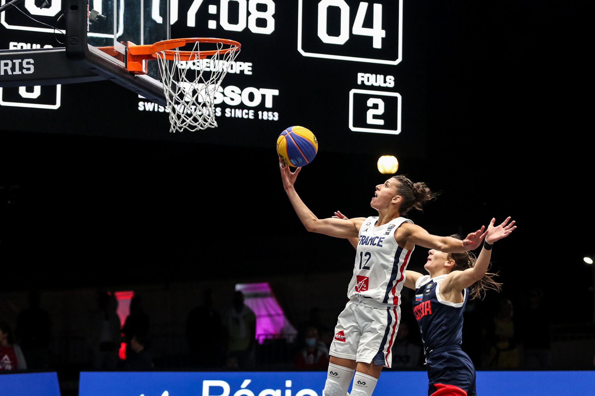 Laetitia Guapo (France) and Yulia Kosik (Russia) - FIBA 3x3 Europe Cup Paris (ph. Davide Di Lalla ©Unicode Images)