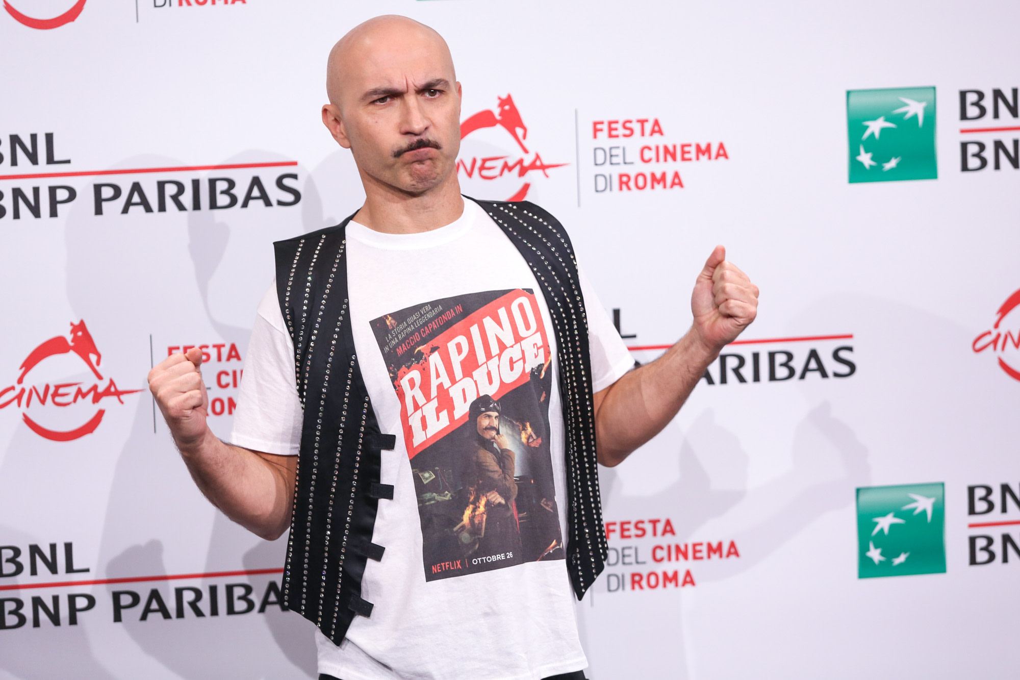 Maccio Capatonda for "Rapiniamo il Duce" film during the photo call of the Rome Film Festival. (ph. Davide Di Lalla ©Unicode Images)