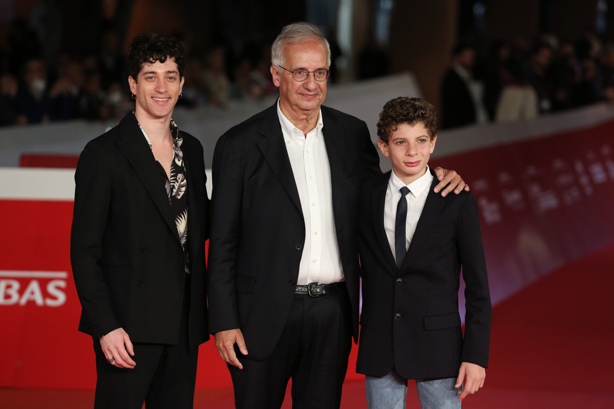 Moisé Curia, Walter Veltroni and Davide Amato for "Ora tocca a noi - Storia di Pio La Torre" film on red carpet during the Rome Film Festival. (ph. Davide Di Lalla ©Unicode Images)