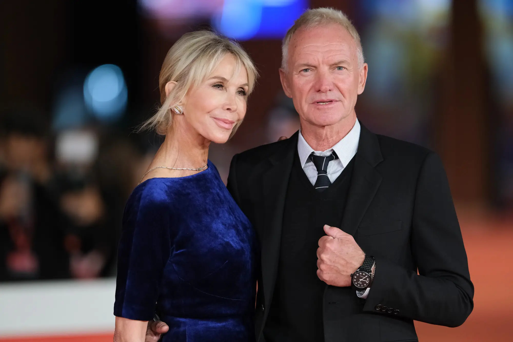 Trudie Styler and Sting attend the red carpet for “Posso entrare? An ode to Naples” during the 18th Rome Film Festival at Auditorium Parco Della Musica in Rome. (ph. Davide Di Lalla ©Unicode Images)