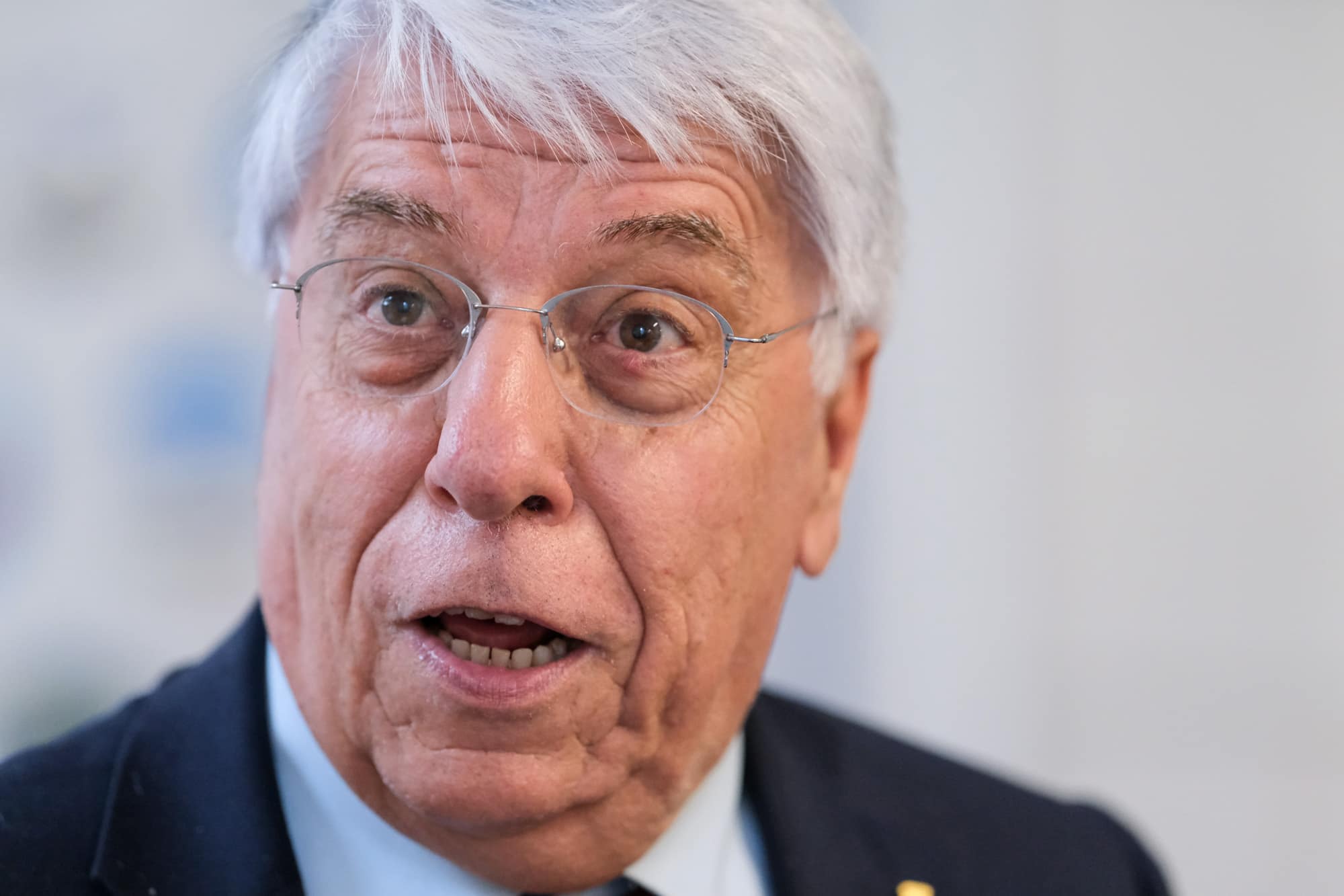 Carlo Giovanardi, former senator and former undersecretary of the Italian government, during an election rally in support of Francesco Roberti, presidential candidate for the Molise Region. (ph. Davide Di Lalla ©Unicode Images)
