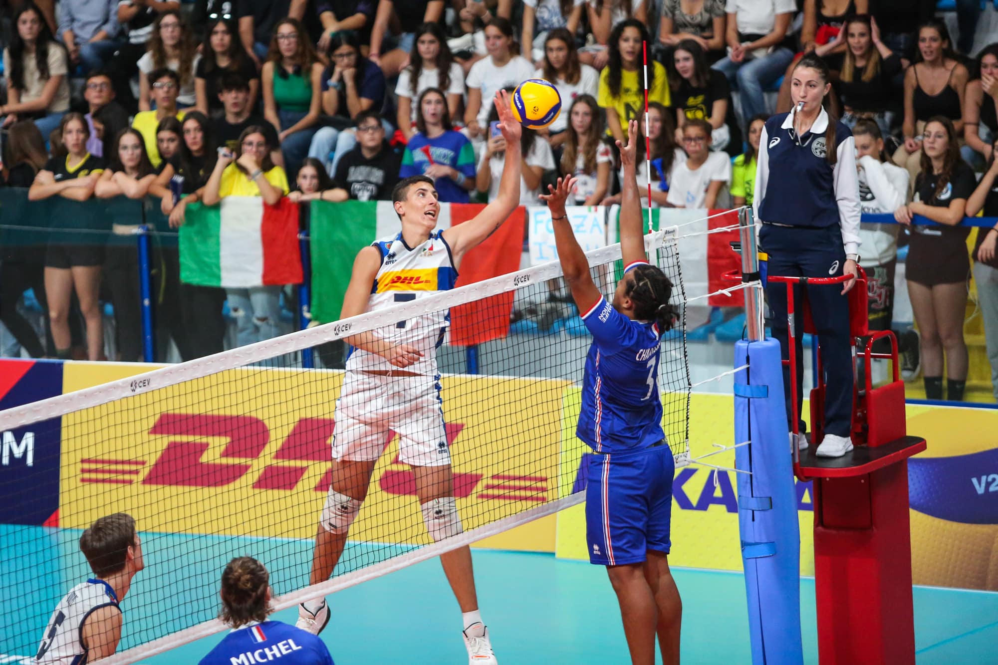 CEV U20 M Volleyball European Championship: France vs Italy