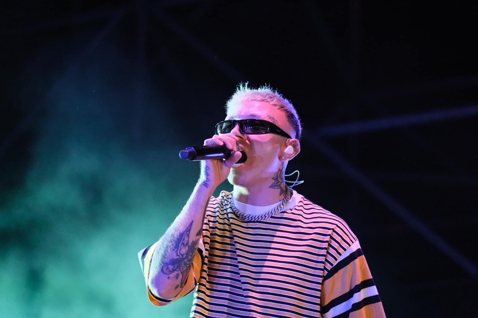The rapper Lazza - Ouvertour Summer 2023 (ph. Elena Vizzoca ©Unicode Images)