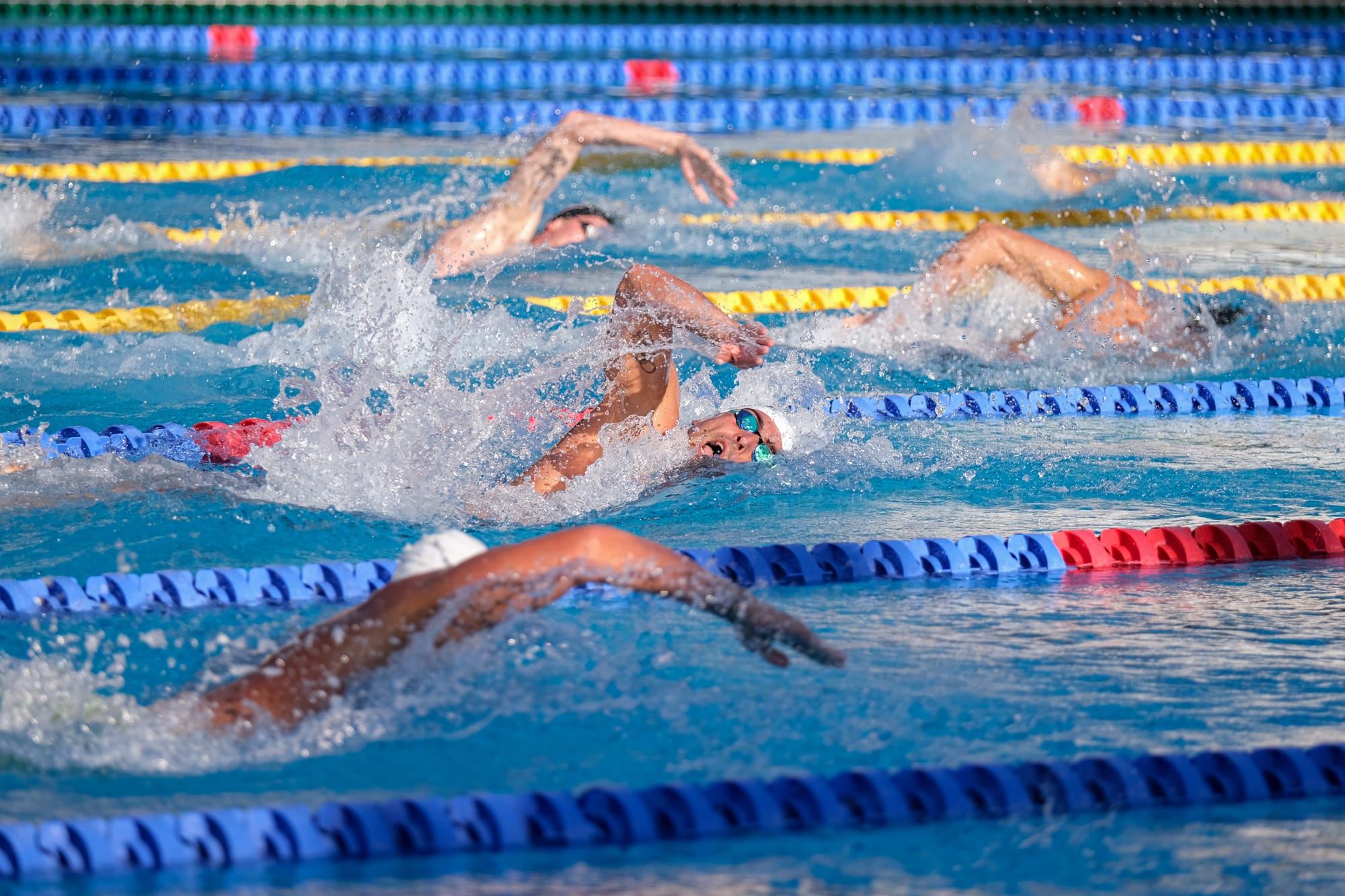 Gabriele Detti of Italy in action during the Final A of Men 400m Freestyle on Day 1 of the qualifying for the International Swimming - 61th "Settecollli" Trophy 2025.