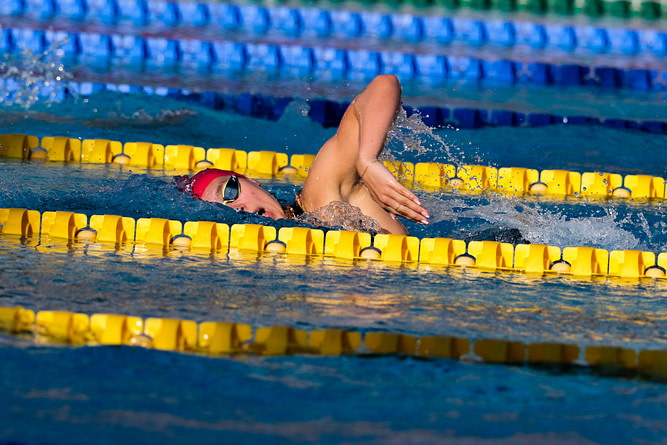 reya Colbert (GBR) during the women 400m individual medley final at the 60th Settecolli International Swimming Final, Rome - 22 June 2024.