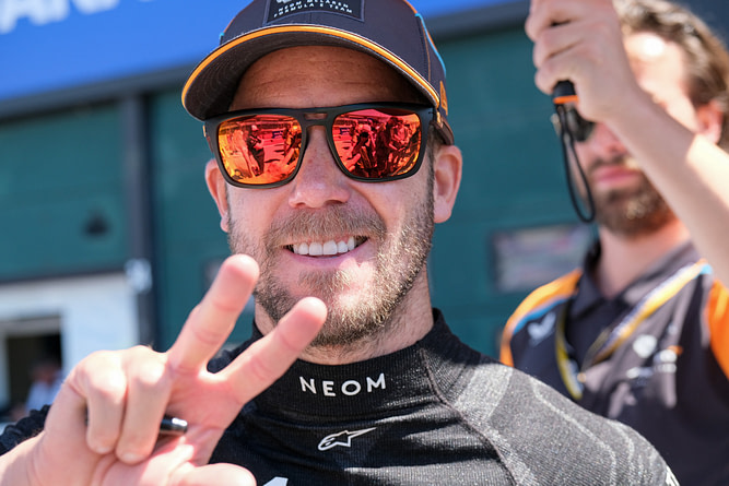 Sam Bird of Neom McLaren Formula E Team during the autograph session at Formula E World Championship Season 10 Pit Line - Misano, Italy (ph. Elena Vizzoca ©Unicode