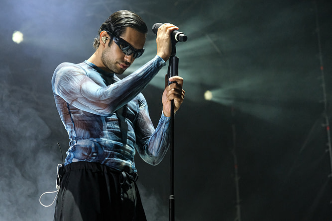 The Italian singer Mahmood performs in concert with his “Tour 2024” during the Termoli Summer Fest 2024 in Termoli (Italy). (ph. Davide Di Lalla ©Unicode Images)