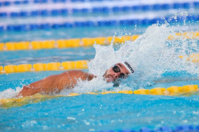 Gregorio Paltrinieri (ITA) during the men 1500m freestyle final at the 60th Settecolli International Swimming, Rome - 23 June 2024. (ph. Davide Di Lalla ©Unicode Images)