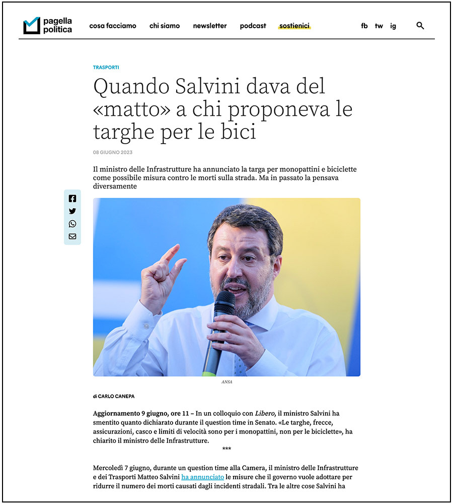 Pagella Politica - Matteo Salvini - Ph. Davide Di Lalla