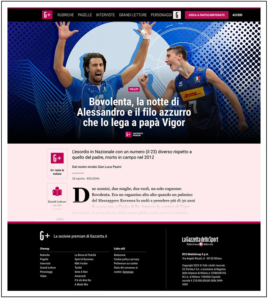 Gazzetta dello Sport - Eurovolley 2023, Bovolenta - ph. Davide Di Lalla