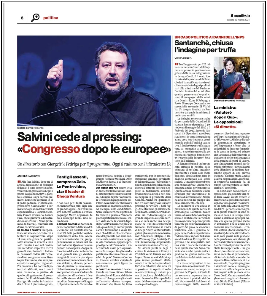 Politics, Matteo Salvini - ph. Davide Di Lalla