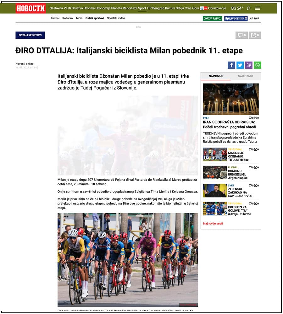 Giro d'Italia 2024: Jonathan Milan - ph. Davide Di Lalla