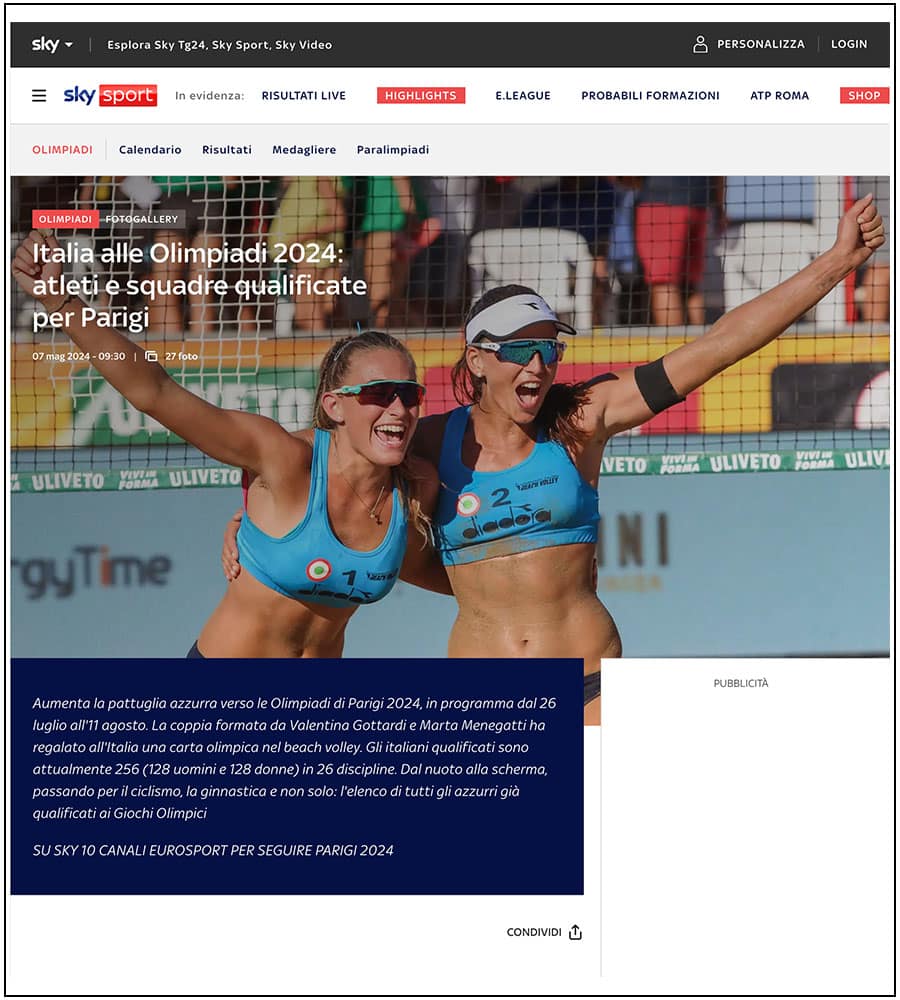 Beach volley: Marta Menegatti e Valentina Gottardi - ph. Davide Di Lalla