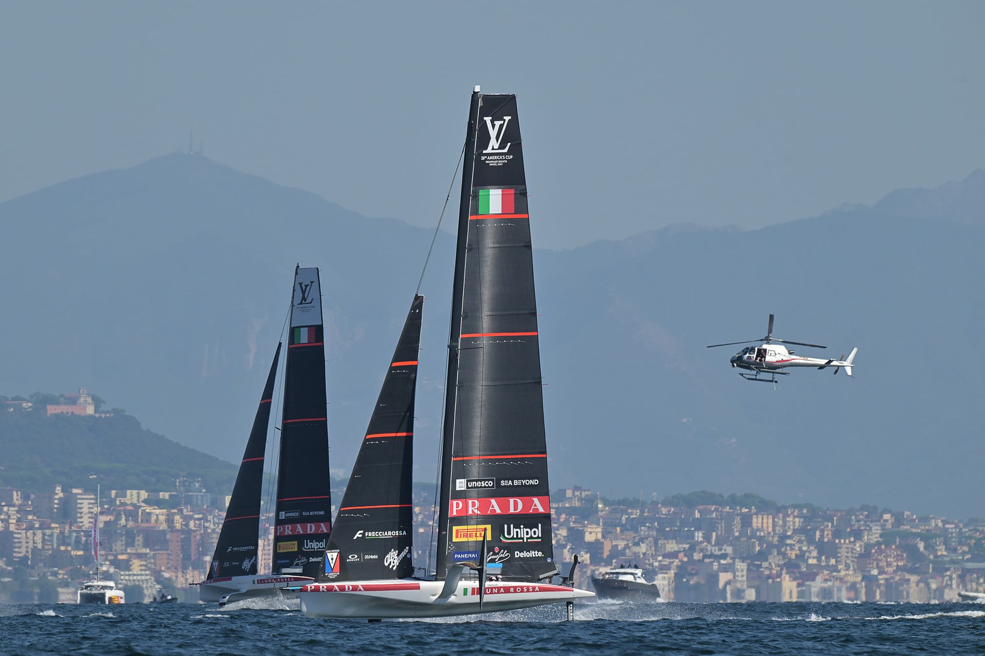 Louis Vuitton 38th America’s Cup Preliminary Regatta – Race Day 1 in Naples, Italy