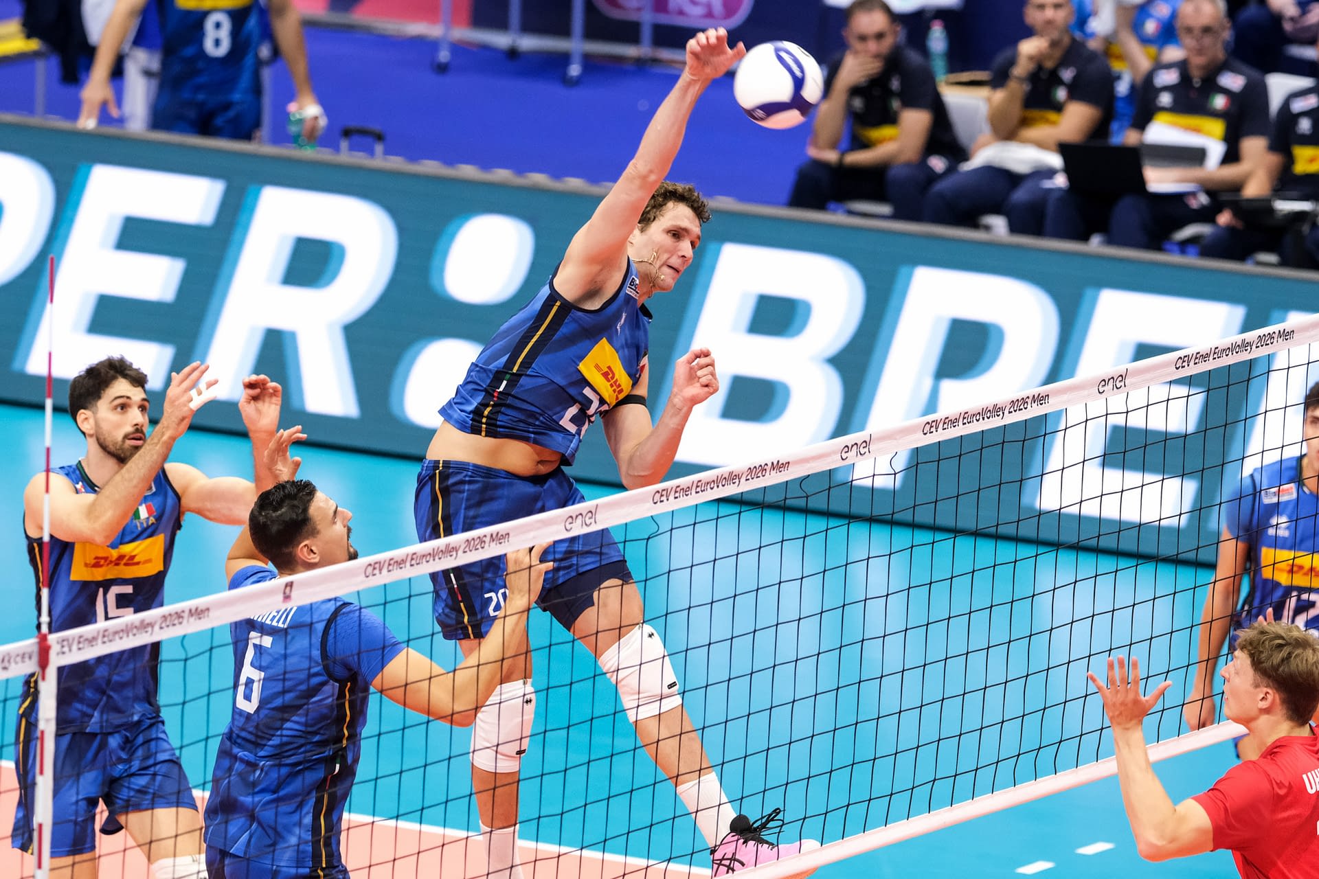 Italy vs Denmark at Final Eight of the CEV Enel EuroVolley 2026 Men in Turin, Italy