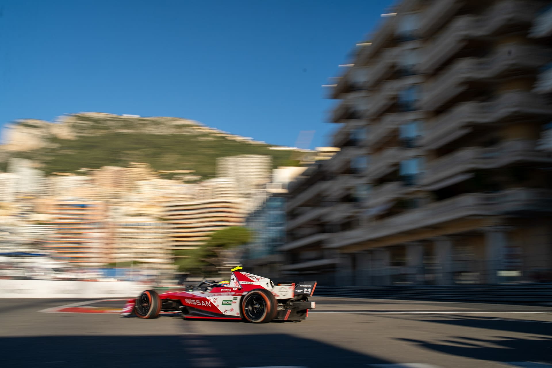 Free Practice 2 of the Monaco E-Prix FIA Formula E Season 12, Race 9 in Montecarlo, Monaco