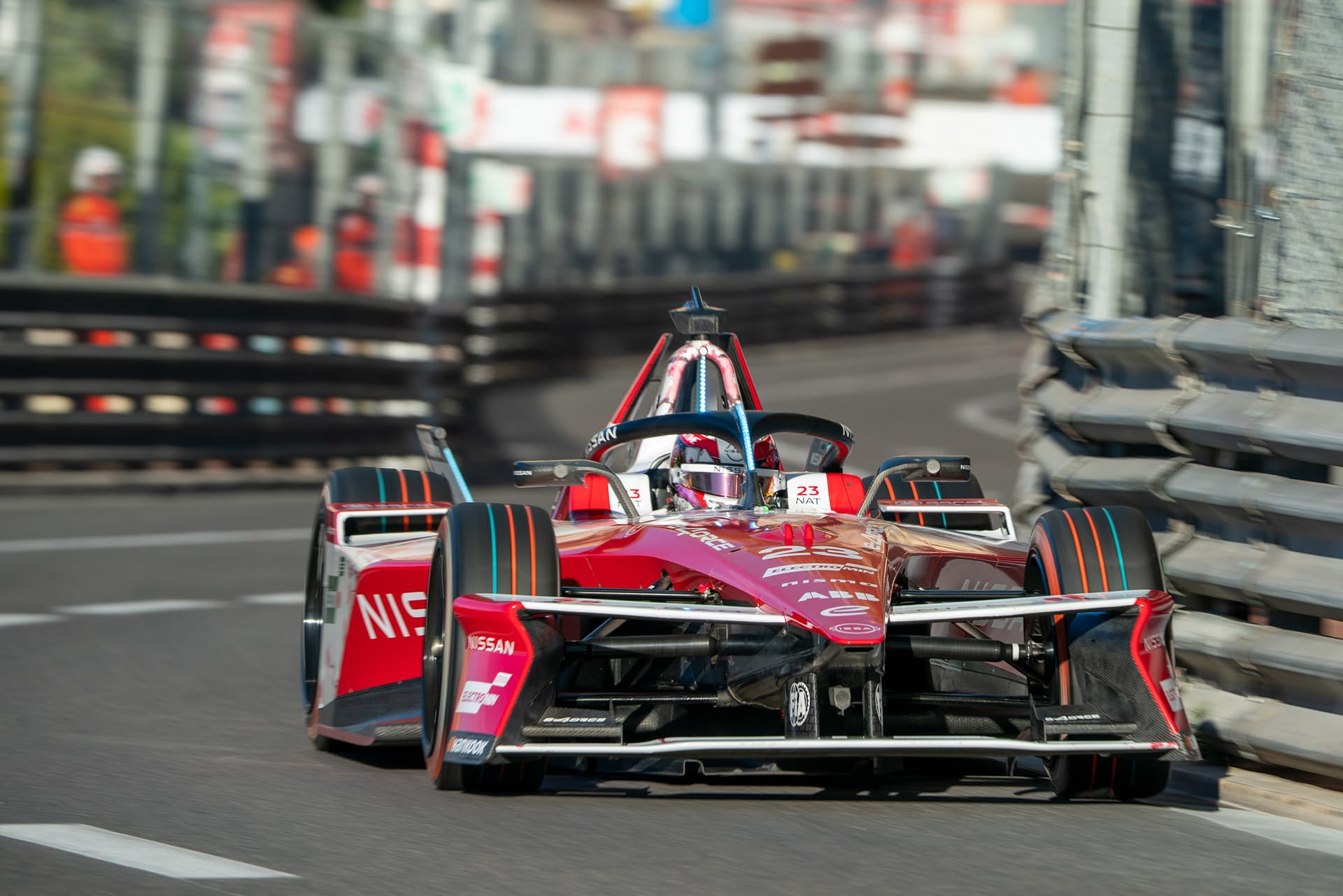 Free Practice 1 of the Monaco E-Prix FIA Formula E Season 12, Race 9 in Montecarlo, Monaco