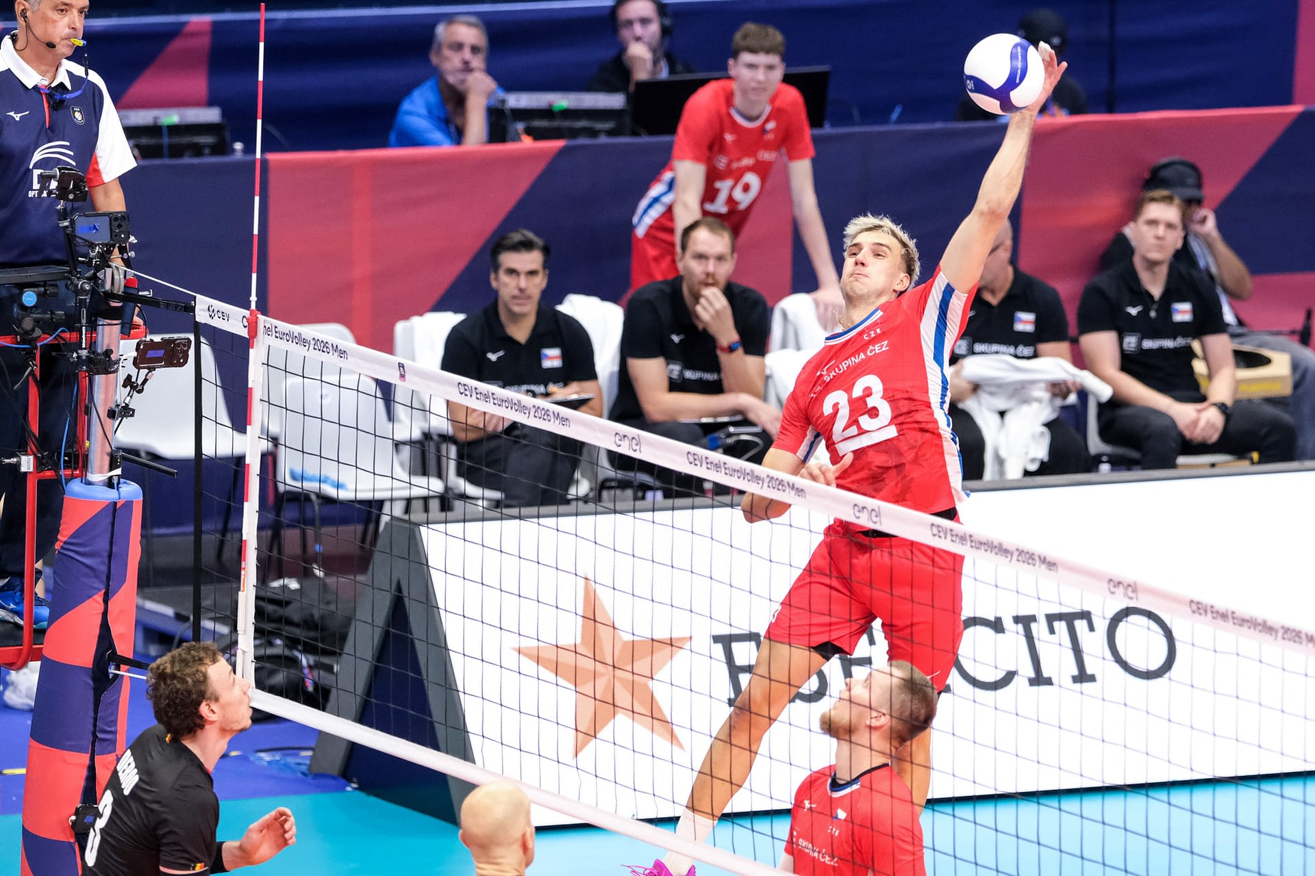 Belgium vs Czechia at Final Eight of the CEV Enel EuroVolley 2026 Men in Turin, Italy